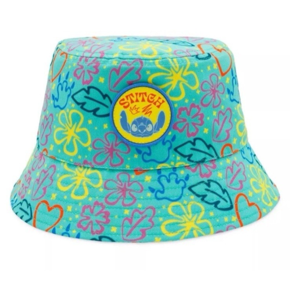 Disney Parks Stitch Bucket Hat Adults Lilo & Stitch One Size Amusement‎ Ohana